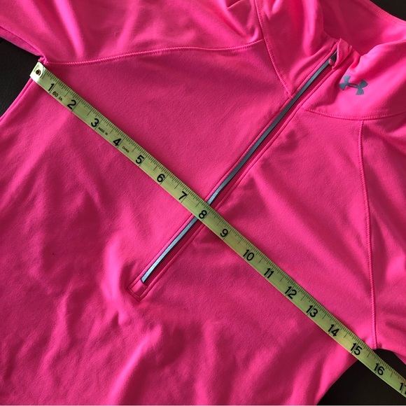 Women’s Pink Under Armour 1/2 Zip Pullover Athletic Top - Picture 9 of 9
